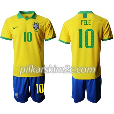 Koszulka Brazylia PELE 10 Dziecięca Główna Copa América 2019 - Koszulki Piłkarskie